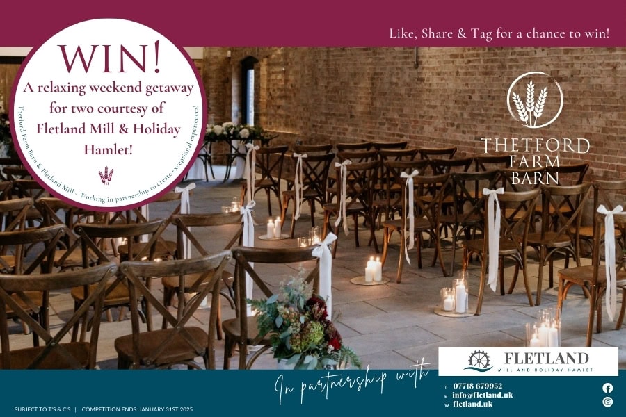 Win a Relaxing Getaway for Two at Fletland Mill & Holiday Hamlet